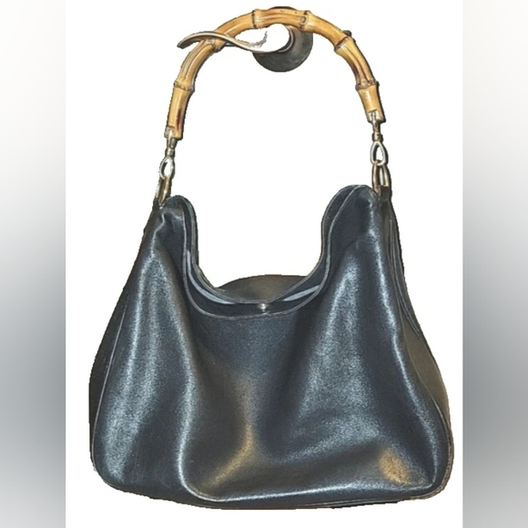 Gucci Handbags - Authentic GUCCI Leather Bamboo Bag